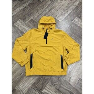 Alphalete Men’s Exp Tech Windbreaker- Exotic yellow , Size Larger